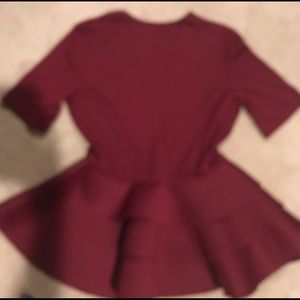 Fancy top with puffy ruffles